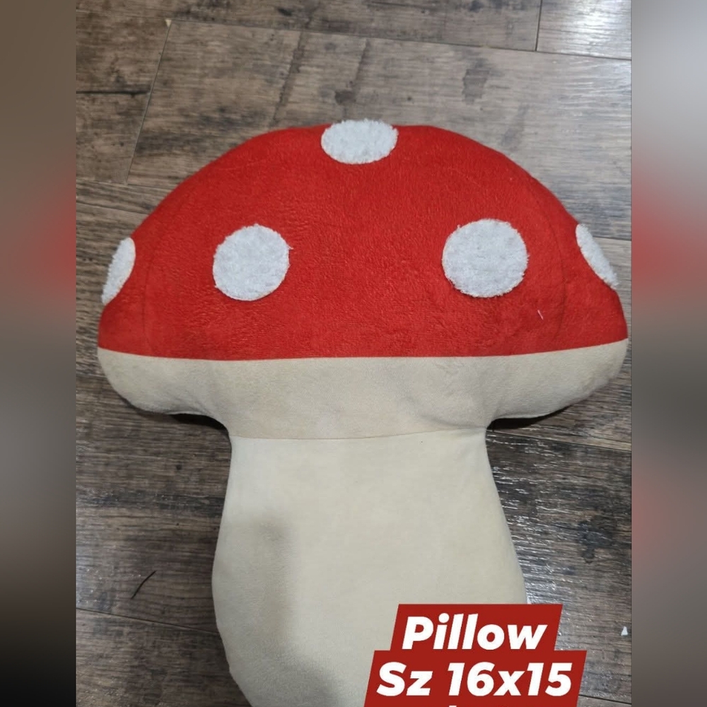 Mushroom throw pillow decor